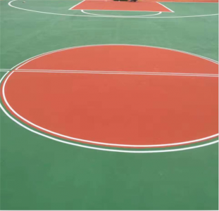 丙烯酸篮球场加羽毛球场案例代表-双流中铁一局